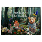 Grand Sac Cadeau Lapin de miel et ours de boo (Dos)