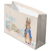 Grand Sac Cadeau lapin de Pâques (Devant Angle)