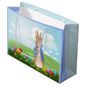 Grand Sac Cadeau lapin de Pâques (Devant Angle)