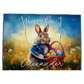 Grand Sac Cadeau Lapin de Pâques (Dos)