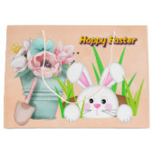 Grand Sac Cadeau Lapin de Pâques (Devant)
