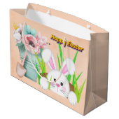 Grand Sac Cadeau Lapin de Pâques (Dos Angle)