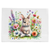 Grand Sac Cadeau Lapin de printemps (Dos)