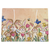 Grand Sac Cadeau Lapins (Devant)