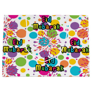Grand Sac Cadeau Large Eid Mubarak Gift Bag