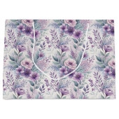 Grand Sac Cadeau Large Purple Lavender Floral Gift Bag (Devant)