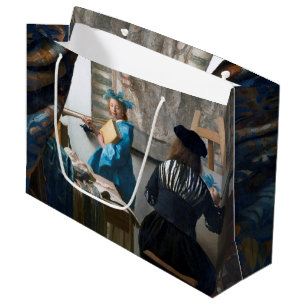 Grand Sac Cadeau L'art de la peinture, Johannes Vermeer