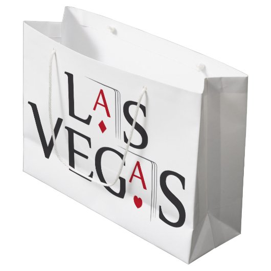 Grand Sac Cadeau Las Vegas (Devant Angle)