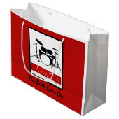 Grand Sac Cadeau Le battement continue (Devant Angle)
