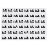 Grand Sac Cadeau Le batteur (Dos)