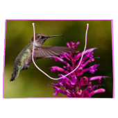 Grand Sac Cadeau Le colibri d'Anna Hovering devant Anise Hyssop (Devant)