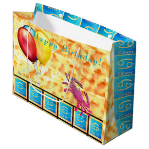 Grand Sac Cadeau Le crabe (21 juin - 22 juillet) Anniversaire