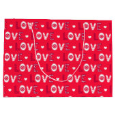 Grand Sac Cadeau Le design de Valentine (Dos)