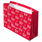 Grand Sac Cadeau Le design de Valentine (Dos Angle)