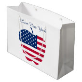 Grand Sac Cadeau Le drapeau américain Big Apple NYC (Dos Angle)