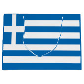 Grand Sac Cadeau Le drapeau national de la Grèce (Devant)