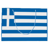 Grand Sac Cadeau Le drapeau national de la Grèce (Dos)
