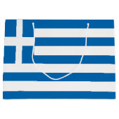Grand Sac Cadeau Le drapeau national de la Grèce (Devant)