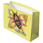 Grand Sac Cadeau Le génie est dans les mathématiques (Dos Angle)