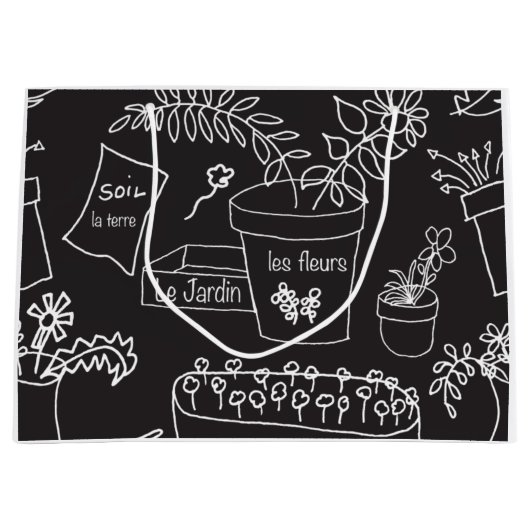 Grand Sac Cadeau Le Jardin (Devant)