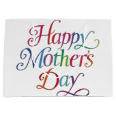 Grand Sac Cadeau Le jour de mère heureux (Devant)