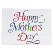 Grand Sac Cadeau Le jour de mère heureux (Dos)