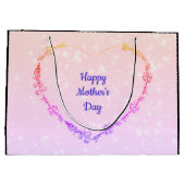 Grand Sac Cadeau Le jour de mère personnalisé (Dos)