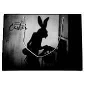 Grand Sac Cadeau Le lapin de Pâques arrive (Devant)