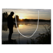 Grand Sac Cadeau Le matin du pêcheur (Dos)