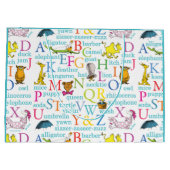 Grand Sac Cadeau Le Motif ABC du Dr Seuss avec des mots (Dos)