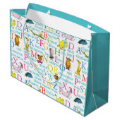 Grand Sac Cadeau Le Motif ABC du Dr Seuss avec des mots (Dos Angle)