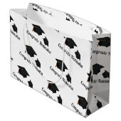 Grand Sac Cadeau Le nom du diplômé du Congrès moderne (Dos Angle)