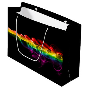 Grand Sac Cadeau Le panache d'énergie arc-en-ciel de SlipperyJoe a