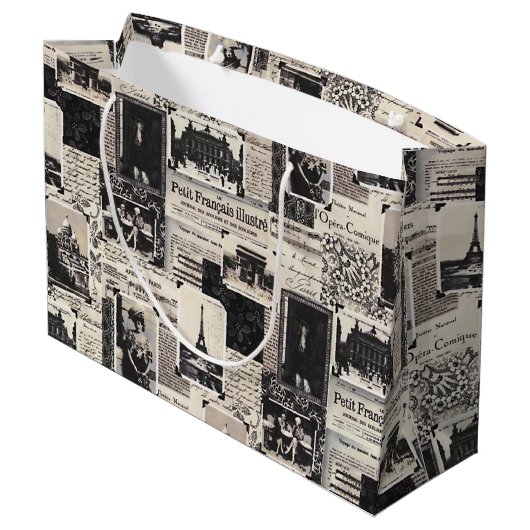 Grand Sac Cadeau Le Petit Francais Illustre (Dos Angle)