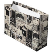 Grand Sac Cadeau Le Petit Francais Illustre (Devant Angle)