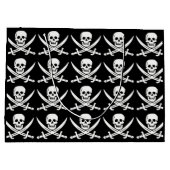 Grand Sac Cadeau Le pirate/crânes/épées faits sur commande de (Dos)