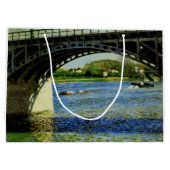 Grand Sac Cadeau Le pont d'Argenteuil et la Seine (Dos)