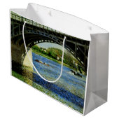 Grand Sac Cadeau Le pont d'Argenteuil et la Seine (Dos Angle)