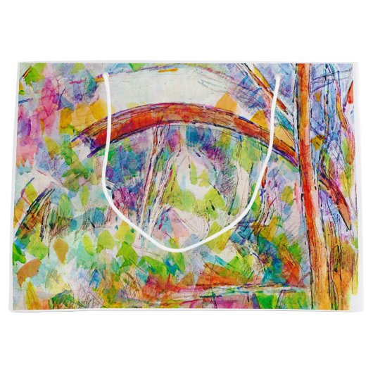 Grand Sac Cadeau Le pont, Paul Cezanne (Devant)