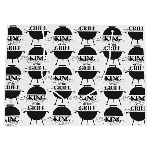 Grand Sac Cadeau Le Roi Du Grill (Devant)