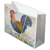 Grand Sac Cadeau Le Rooser sur le blanc (Devant Angle)