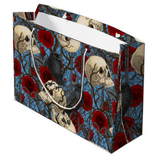 Grand Sac Cadeau Le secret de Raven. Illustration gothique sombre e