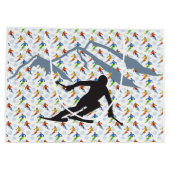 Grand Sac Cadeau Le skieur (Dos)