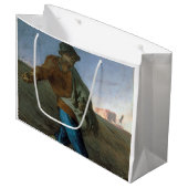 Grand Sac Cadeau Le Sower, Jean-François Millet (Devant Angle)