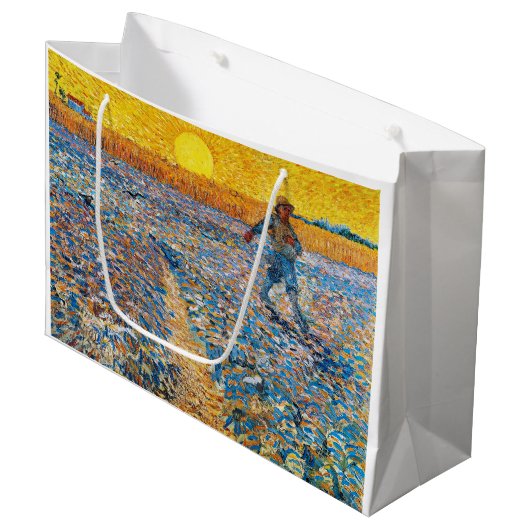 Grand Sac Cadeau Le Sower, Van Gogh (Devant Angle)