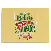 Grand Sac Cadeau Le Typographe du Magic Christmas (Devant)