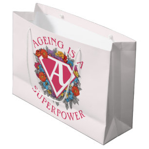 Grand Sac Cadeau Le vieillissement est un anniversaire de superpuis