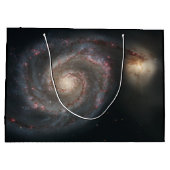Grand Sac Cadeau Le Whirlpool Galaxy M51 & Companion dans l'espace (Dos)