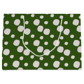 Grand Sac Cadeau Leafy Green Pink (Devant)