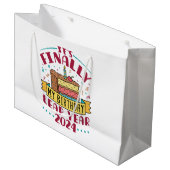 Grand Sac Cadeau Leap Year 2024 C'est enfin mon anniversaire (Devant Angle)